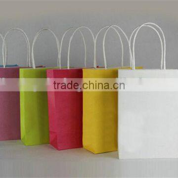 Recyclable Party Loot Bags Kraft Paper Gift Bag With Handles