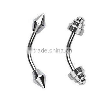 popular and unique surgical steel eyebrow rings body piercing jewelry