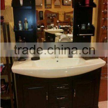 latest larger size smart modern style hotel / house foor standing bathroom vanity furniture for wholesale