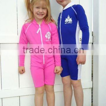 Kids One Piece Long Sleeve Swimwear