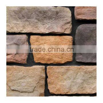 Harmonious Colors Stone Brick Artificial Culture Stone for Wall Decorating