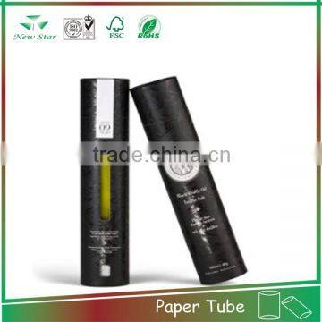 super qulity black cosmetic paper tube for packaging