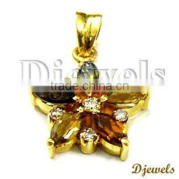 Garnet Diamond Pendants, Diamond Gold Pendants, Diamond Pendants