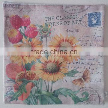 Nature Linen Material Custom Printed Pillow Case, Custom Size Decorative Pillow Case , Digital Printing Fast Delivery photo-2