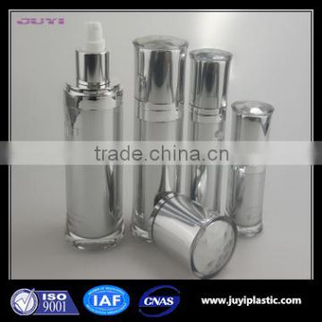 pump spraye sealing type and personal care industrial use acrylic 30ml 120ml waist silver cosmetic cream bottlel 60ml