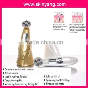 China Newest Home Use Ultrasonic skin Rejuvenation Ionic Photon 5MHz ultrasonic multifunctional