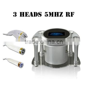 Best Sell 3 handpiece 5mhz cheapest radio frequency facial machine