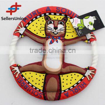 No.1 yiwu exporting commission agent wanted Canvas Pet Toy For Cat Flying Disc