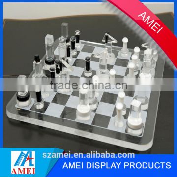 2017 creative pop square acrylic chess board for entertainment