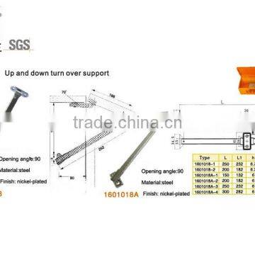 steel cabinet door support for up and down 90 degree opening angle