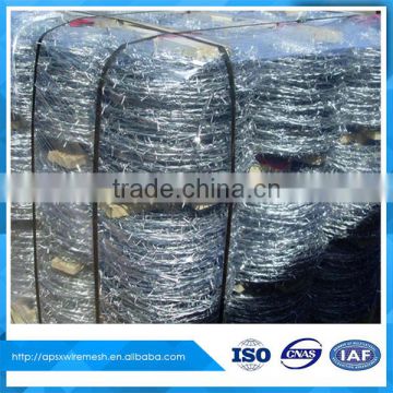 galvanized barbed wire mesh fence