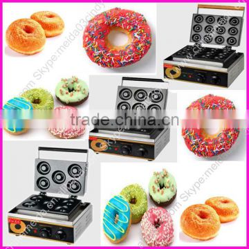 Hot Sale Professional Industrial Automatic Commercial Stainless Steel Electric/Gas Portable 5,6,12 waffle donut maker