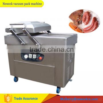 Neweek double chamber inject nitrogen fruit food vacuum pack machine