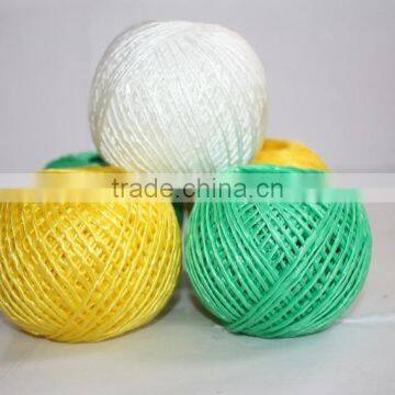 Poly twine and poly twine balling machine