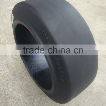 Electric Forklift Use Press-on White Solid Forklift Tire Price photo-4
