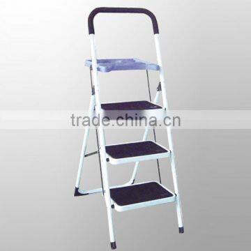 3 step ladder with plastic tool tray