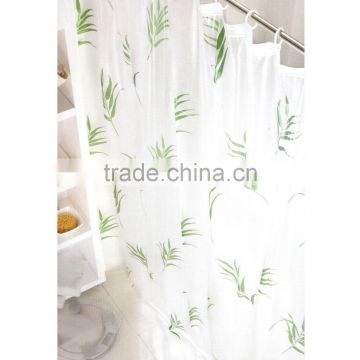 PEVA Shower Curtain Leaves 180cm