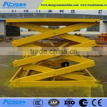 Stationary Scissor Cargo Lift Table 2000kg Capacity, 3.4m Height