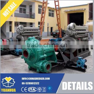 Abrasive and corrosive resistant dredger pump for dredger diesel engine driven