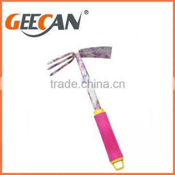 High Quality TPR Handle Shovel, Rake, Fork, Metal Head Shovel Floral Printing Garden Tools Set photo-6