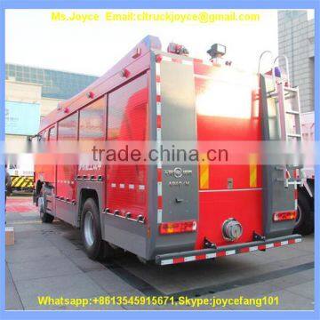 Howo 8x4 Fire Fighting Truck, Water Foam Dry Powder Fire Truck photo-6