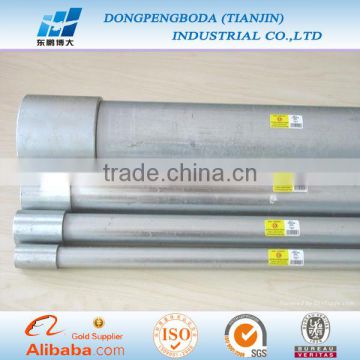 ISO threaded galvanized pipe emt tube