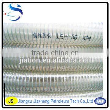 PVC Spiral Steel Wire Reinforced Hose / Oil Resistant / Acid photo-5