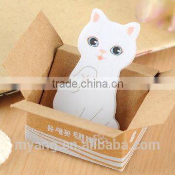 Promotional Creative Lovely Cat Adhesive Sticky Notes Memo Pad photo-3