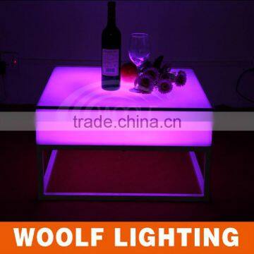 Remote Color Changing Waterproof LED Glowing Square Bar Table Household Dinner Table