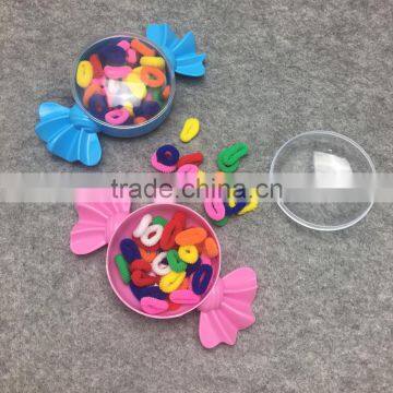 new products headwear colorful candy box package hair bands elastic hair tie
