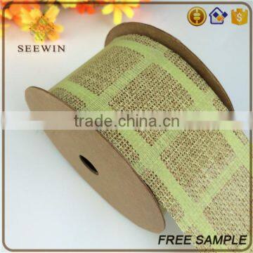 2017 cheap wedding dcorative wholesale grosgrain ribbon with mesh fabric