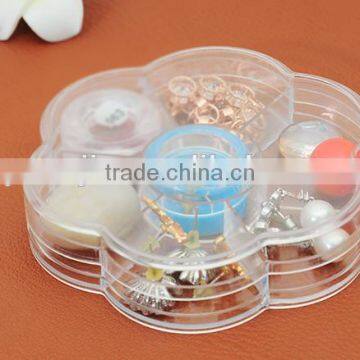 Plum Blossom Shape 7Lattice With Cover Storage Box photo-3