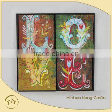 Hot selling antique metal wall decoration with LOVE design