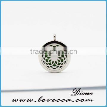 Classial Essential Oil Diffuser Stainless Steel Aromatherapy Necklace Diffuser Pendant photo-2