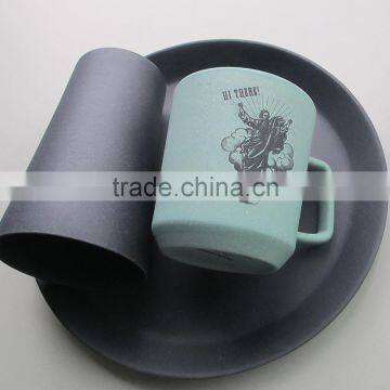 Colorful Endurable Eco Bamboo Fiber Tableware