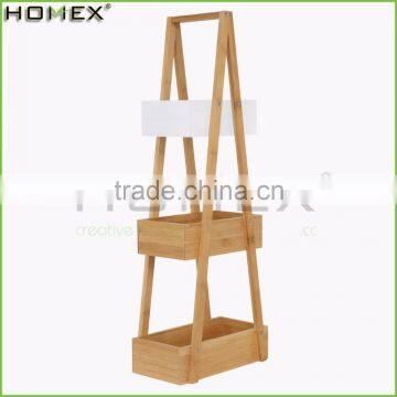 3 Tier Bamboo and Wooden Bathroom Storage Caddy/Homex_FSC/BSCI Factory