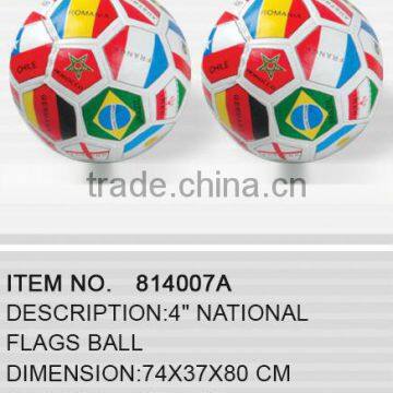 4" National flags ball