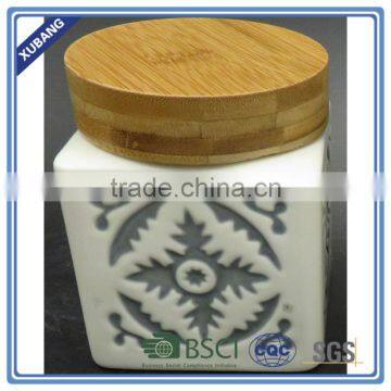 Classical Pattern Ceramic Canisters Kitchen Airtight Jar photo-2