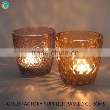 Sprayed yellow light candle lamp warmer candle holders