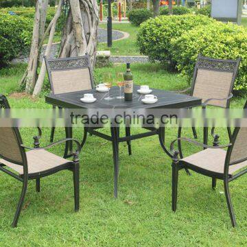 Outdoor furniture Aluminum dining table and chairs(1+4)