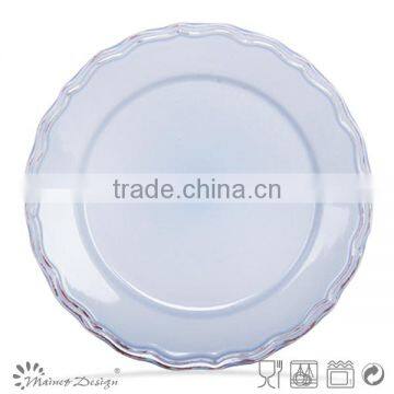 White Decorative Stoneware Salad Plate photo-6