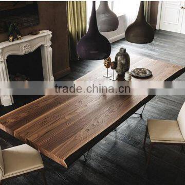Momoda High_end Italian Modern Furniture Personal Customization 2.4M Big Size Solid Wood Dining Set Contemporary Dining Table photo-3
