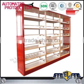 Factory Direct Sale Commercial Bookshelves /wooden Library Wall Bookcase photo-2