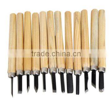 12pcs/Set Hand Wood Carving Chisels Knife For Basic Woodcut Working DIY Tools Cutter Wood Carving Chisels Knife photo-3
