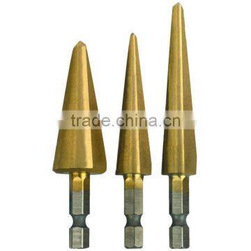 3 Piece High Speed Steel Stepless Drill Bits carbide drill bit stainless steel drill bits scrap drill bit