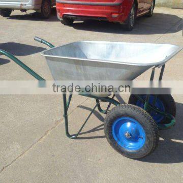 100L WB841 Metal Dual Wheel wheel barrow for Russia