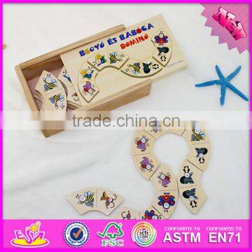 2016 Hot Sale Funny Children Wooden Domino Toy W15A063 photo-2