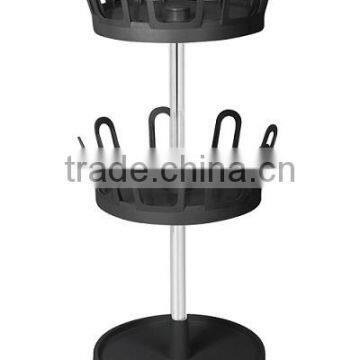 Swivel ABS Slippers Rack, 2-tier Waterproof Shoe Rack,round Shoe Rack photo-4