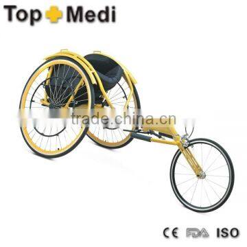 Topmedi Aluminum Manual Folded Lightweight Leisure Basketball Sport Wheelchair Like Motorcycles photo-5