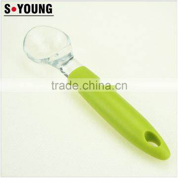 42163 Hot Sale Plastic Soft Handle Ice Cream Spoon